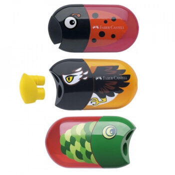 Ascutitoare cu radiera animale 18/set Faber-Castell