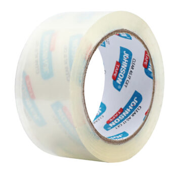 Banda adeziva transparent/maro Johnson