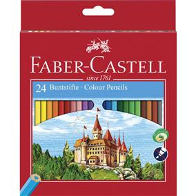 Creioane colorate cu 24 culori Faber-Castell