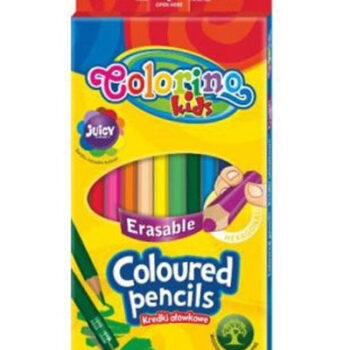 Creioane colorate cu guma 12/set Colorino