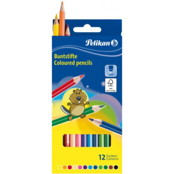 Creioane colorate de 12 culori Pelikan