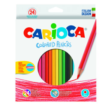 Creioane colorate de 24 culori Carioca