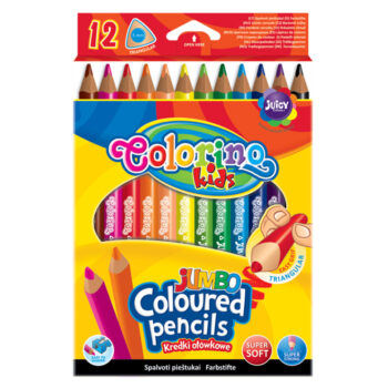 Creioane colorate jumbo 12 cul.Colorino