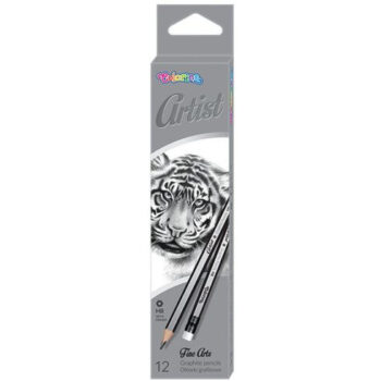 Creion  artist cu guma hb Colorino 12/set