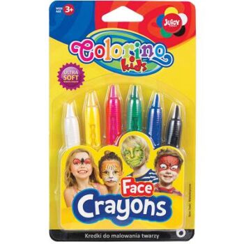 Creioane colorate pentru fata 6 cul. Colorino