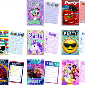 Invitatii party 5/set Disney