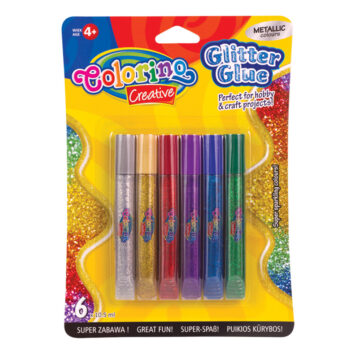 Lipici cu sclipici 6/set Colorino