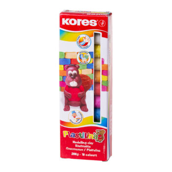 Plastelina 10 culori Kores