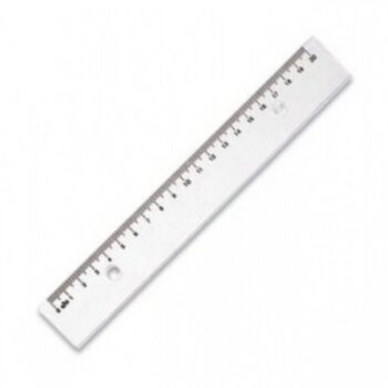 Rigla 20cm transparenta