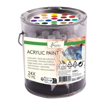 TEMPERA ACRILICA 24/SET, 12 ML