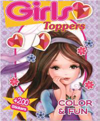 Carte colorat girls + 200 stickere