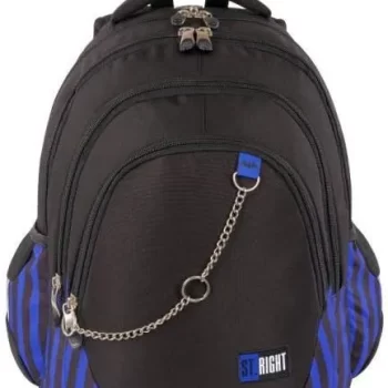 Rucsac ergonomic Black & Blue 4 fermoare