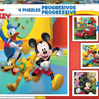 19294 4 Puzzle progresiv Mickey&friends