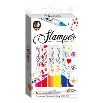 150093 Set 6 markere cu stampile
