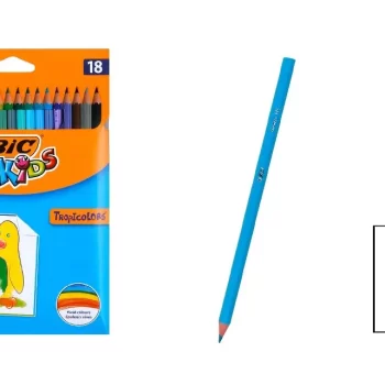 Creioane colorate 18 culori BIC