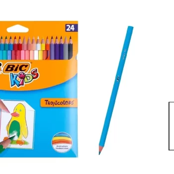 Creioane colorate 24 culori BIC