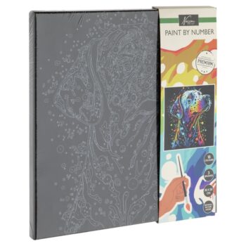 AR2021 PICTURA PE NUMERE CANVAS NEGRU-CAINE