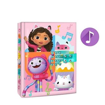 Jurnal secret cu cifru si sunete, 21x16x3 cm, Gabby's Dollhouse