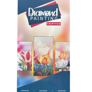 CR2119 Pictura cu diamante triptic flori
