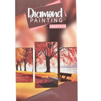 CR2120 Pictura cu diamante triptic toamna