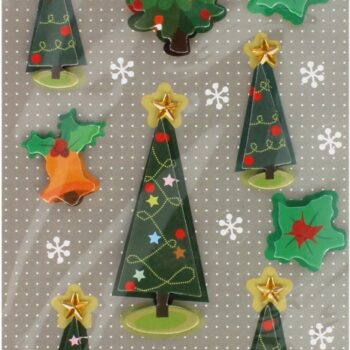 Sticker 3D braduti Craciun 10/set