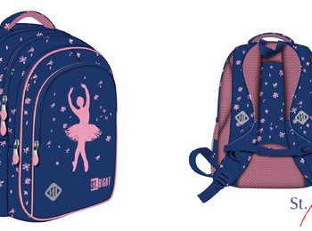 Rucsac ergonomic Pink Ballerina 4 fermoare