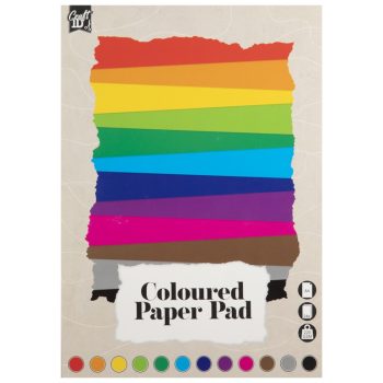 BLOC HARTIE COLORATA A4, 220 GRAME, 24 COLI