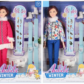 545072 Papusa Anbibi cu accesorii pentru schi